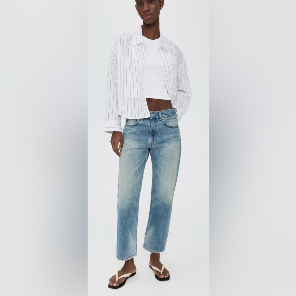 The Denimist the Lucy high rise boyfriend jean glenmore blue 26